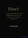 Don't